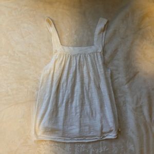 Free People Flowing White Tank Top